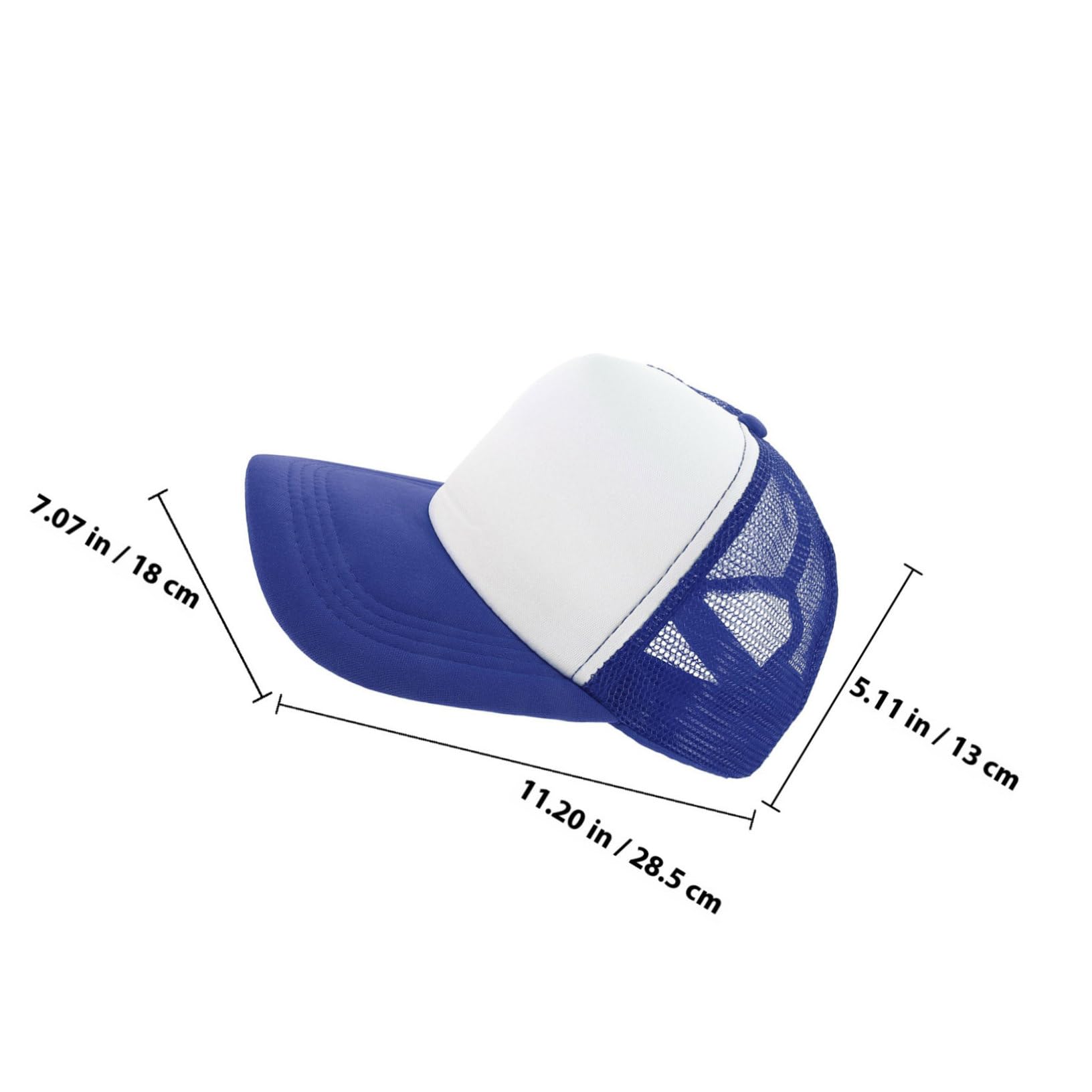 FRCOLOR Cappello da Baseball Rete Vuota 6 Pz Cappello Mesh Sportivo Estivo per Personalizzazione Unisex Tessuto in Poliestere e Sponge