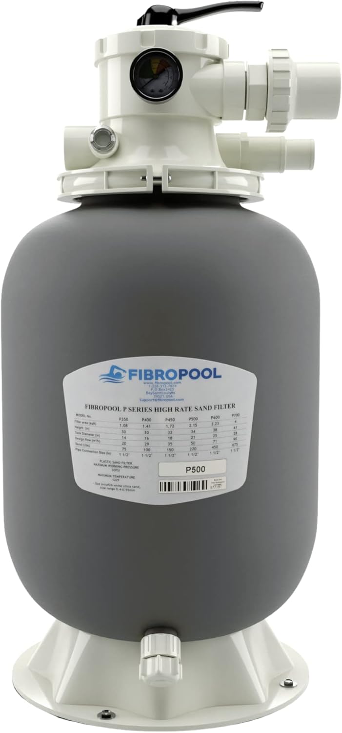FibroPool Swimming Pool Sand Filter (14" Diameter)