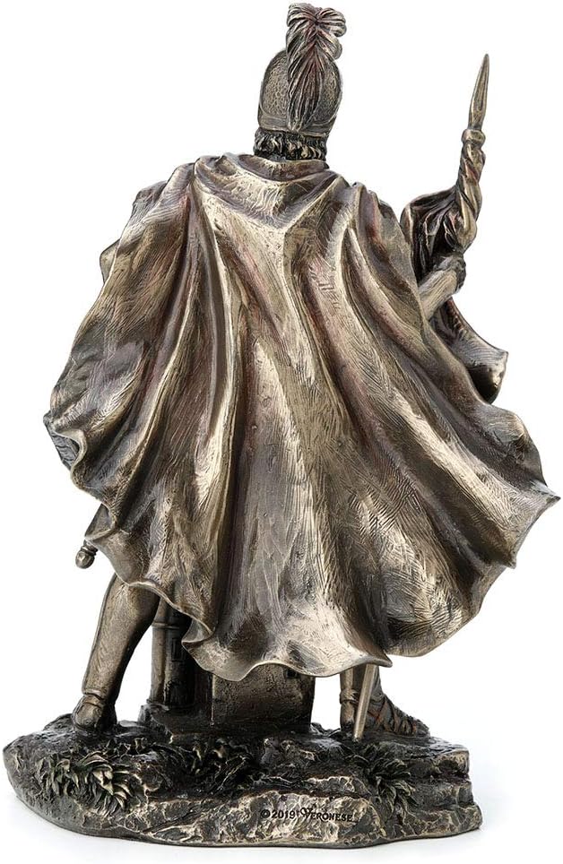 Veronese Design 9 Inch Saint Florian Patron Saint of Firefighters Antique Bronze Finish Christian Holy Roman Greek Statue