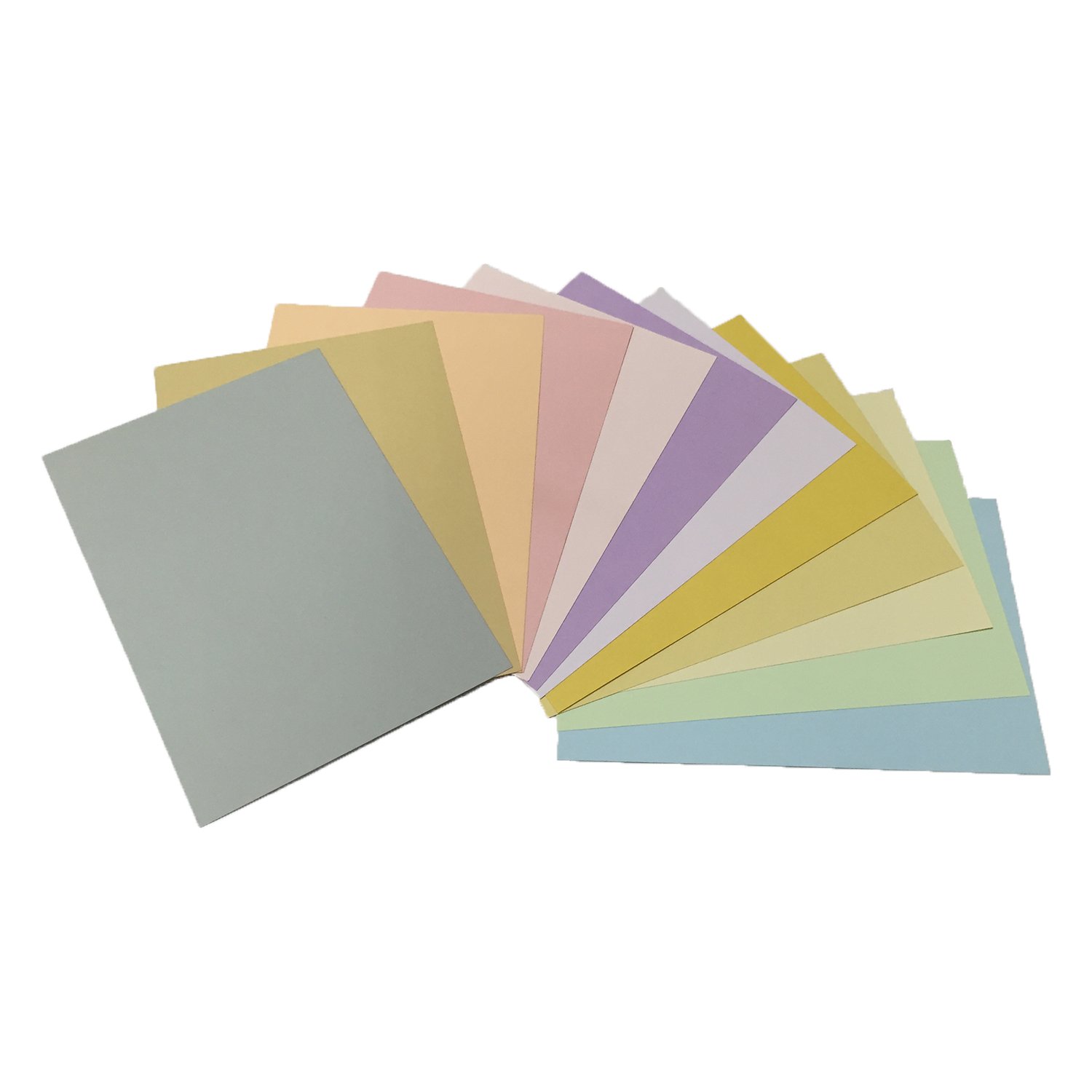 Amazon | No.2-12 カラー 両面無地ハガキ 【12色アソート