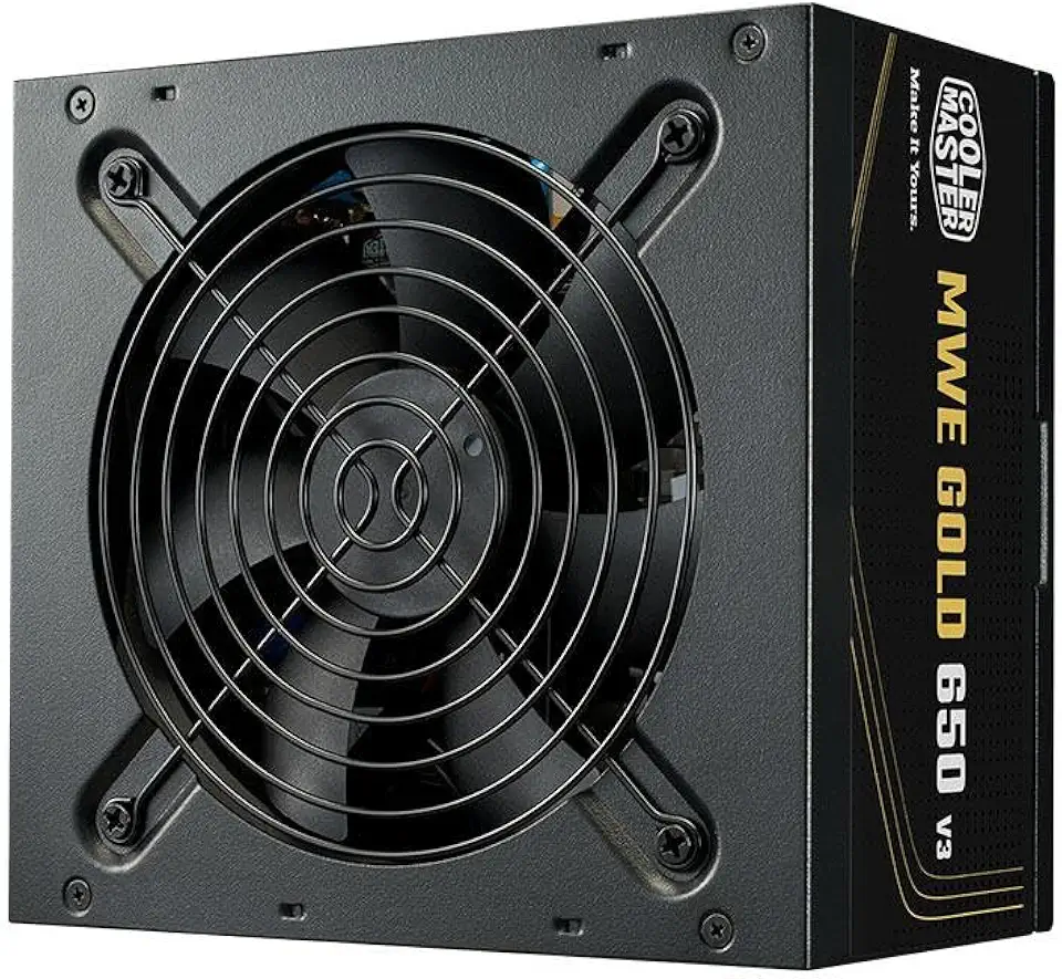 COOLER MASTER, FONTE COOLER MASTER ATX 3.1 650W MWE GOLD 650 V3 PFC ATIVO 80 PLUS GOLD COM CABO DE FORCA GARANTIA 5 ANOS