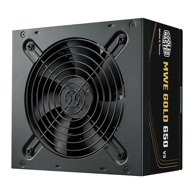 COOLER MASTER, FONTE COOLER MASTER ATX 3.1 650W MWE GOLD 650 V3 PFC ATIVO 80 PLUS GOLD COM CABO DE FORCA GARANTIA 5 ANOS