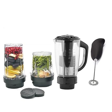 juicer jar & Bullet Jar with Handle for Any Mixer, ABS Plastic,1500ml & 550ml and 350ml,TransparentMilk , Coffee,egg Frother Electric Beater