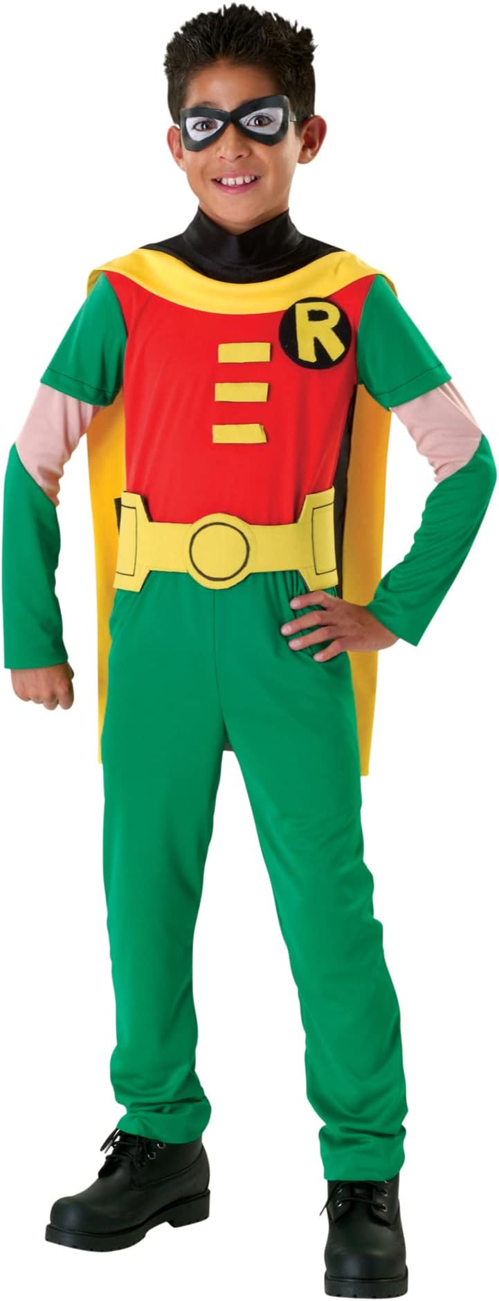 Rubie's Official DC Comic Teen Titan Robin Child Costume, Superhero Fancy Dress