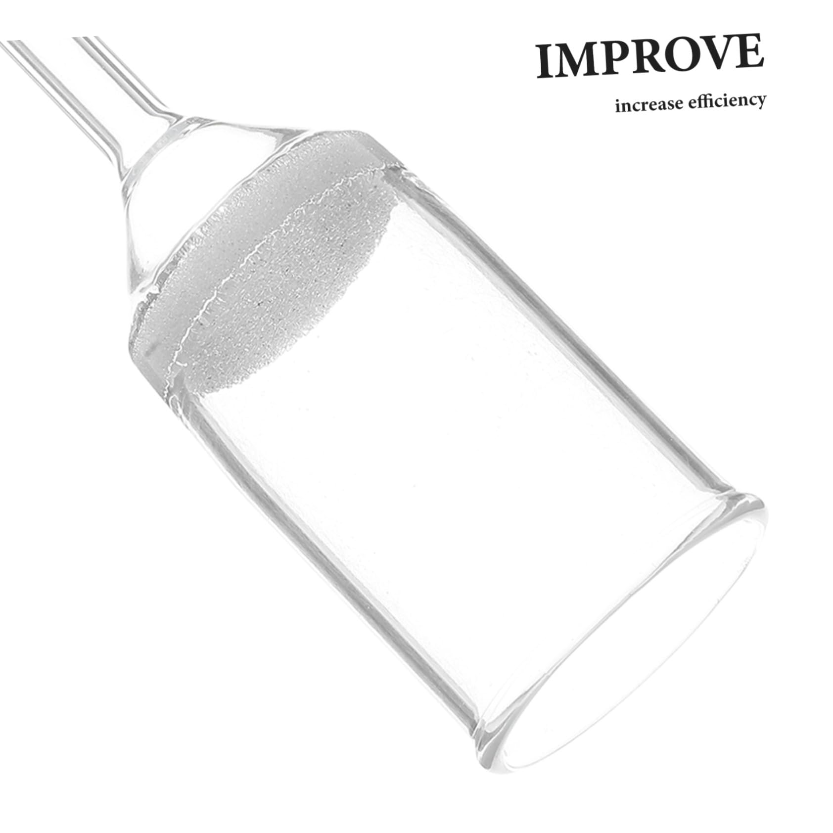 PRETYZOOM 4 Pezzi Imbuto in Vetro Buchner per Laboratorio Resistente ad Alte Temperature Imbuto Filtrante per Separazione Solido Strumento Vetro Laboratorio Chimico