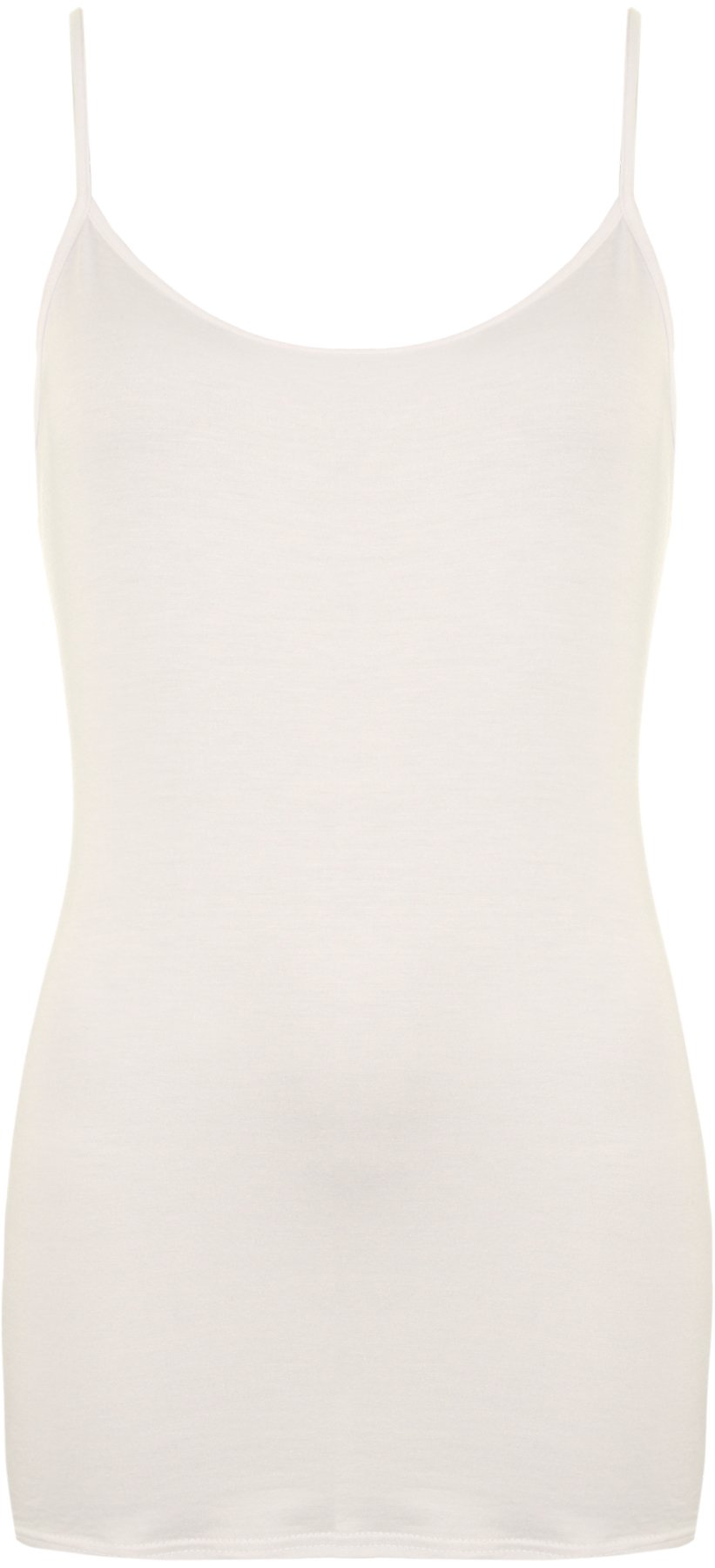 Wearall Women's Cream Stretch Strappy Vest 8/10