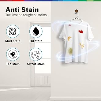 Bosch 9Kg, 5 Star, AntiStain & AI Active Water+ Fully-Automatic Front Loading Washing Machine (WGA2420SIN, Iron Steam Assist, Steam with Antibacteria, Allergy Plus, In-Built Heater, Dark Silver)