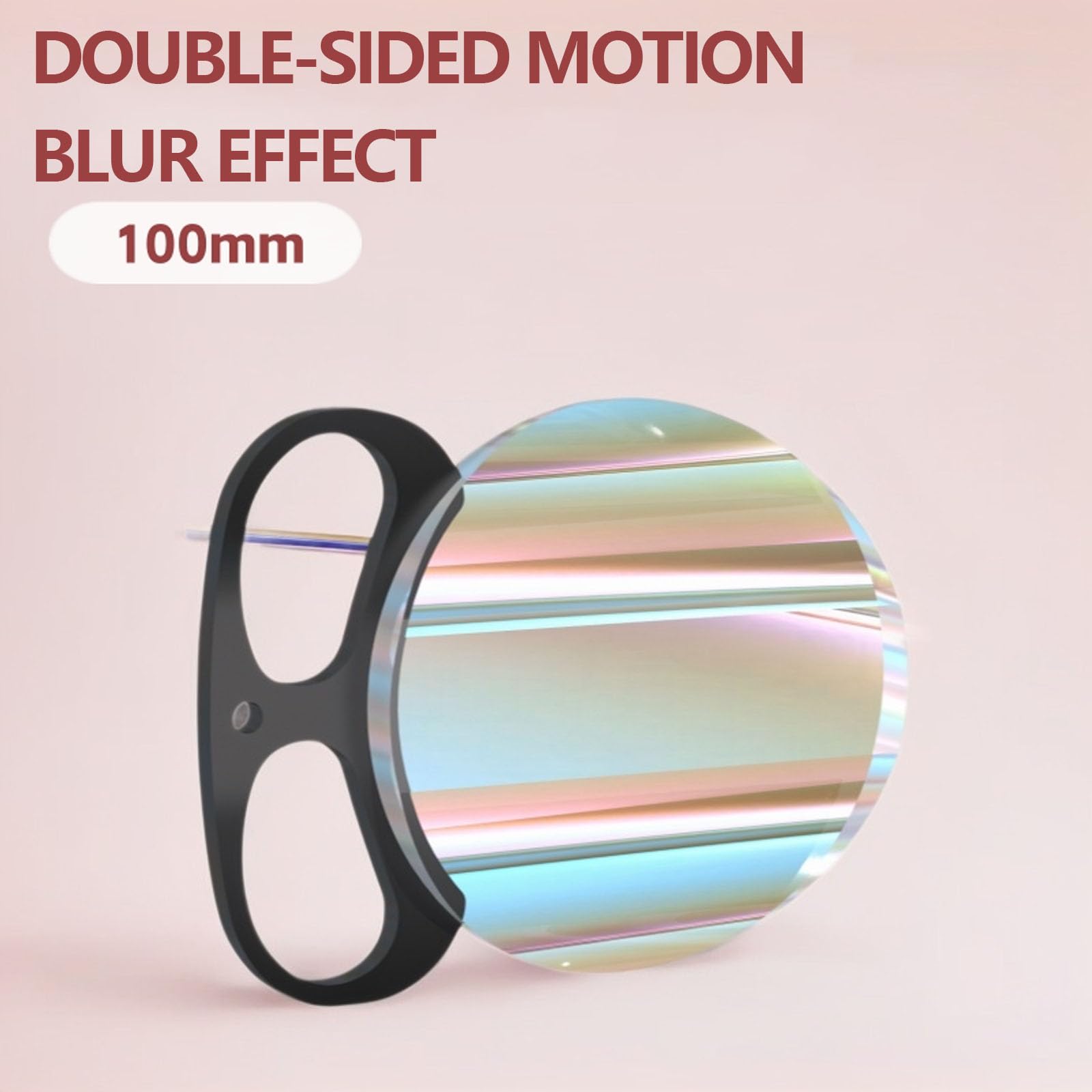 Filtre À Effets Spéciaux Double Face 100 Mm pour Appareil Photo Reflex Numérique, Filtre Anti-Flare Incurvé, Prisme en Verre Optique HD, pour La Photographie Et La Vidéo.