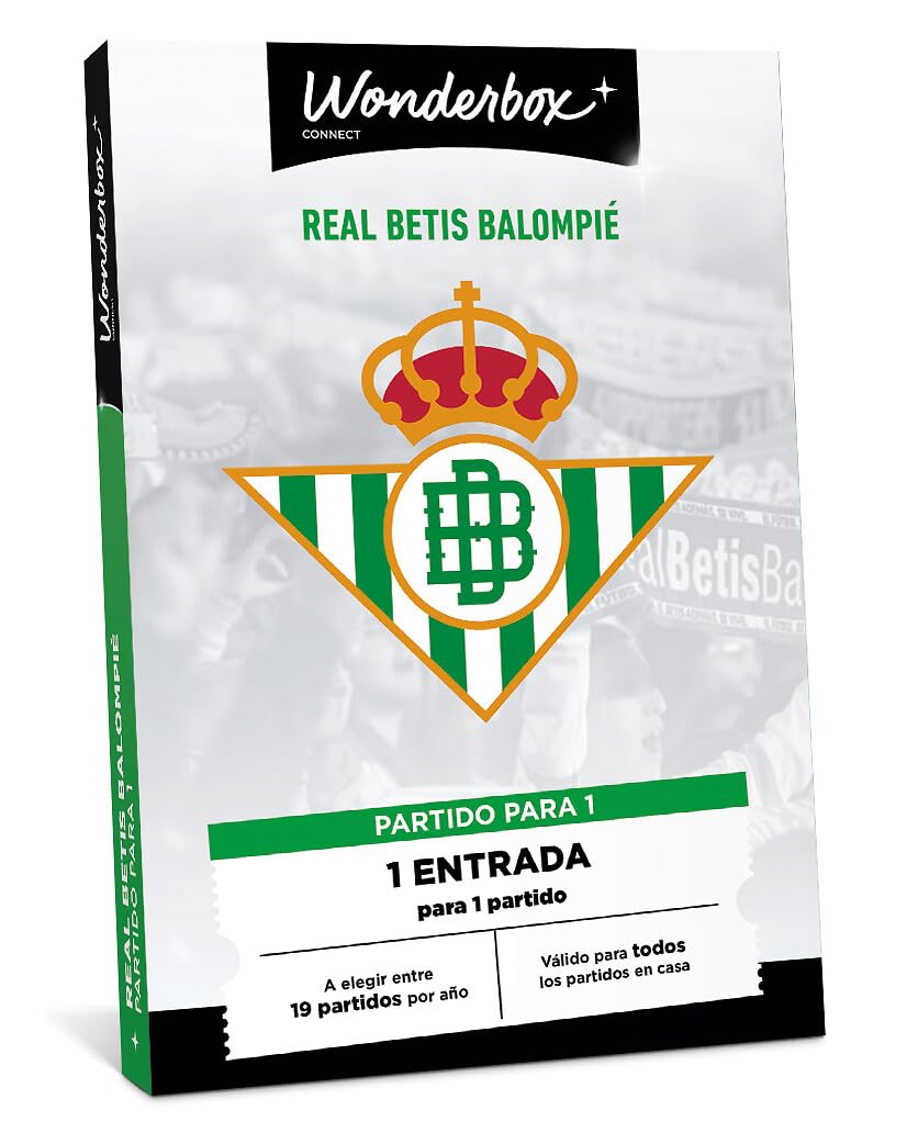 WONDERBOX Connect Caja Regalo Real Betis Balompié 1 Entrada Partido Válido 27 Meses