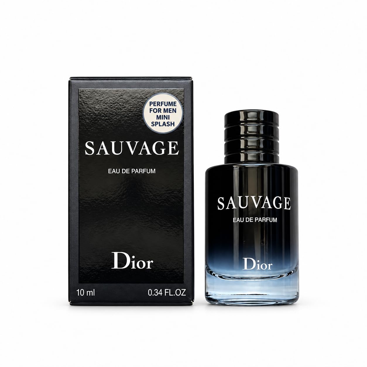 Dior Sauvage Perfume for Men Mini EDP Travel Splash 0.34 ounce