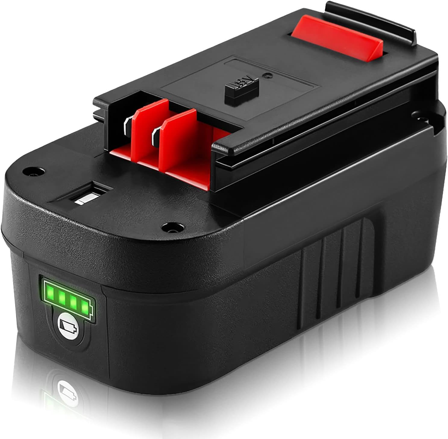 【Lithium-ion】 DSANKE HPB18 18V 6.0Ah Lithium-ion Battery Replacement for Black and Decker 18Volt Battery for 244760-00 HPB18 Battery A1718 A18 A18E HPB18-OPE Firestorm FS180BX FS18BX FS18FL FSB18