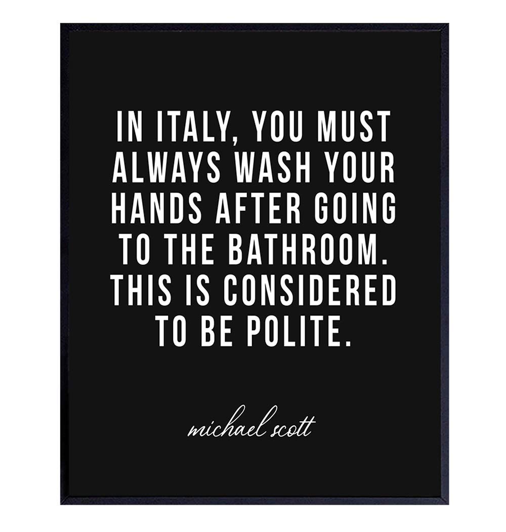 Buy Funny Bathroom Decor Michael Scott, The Office Bathroom