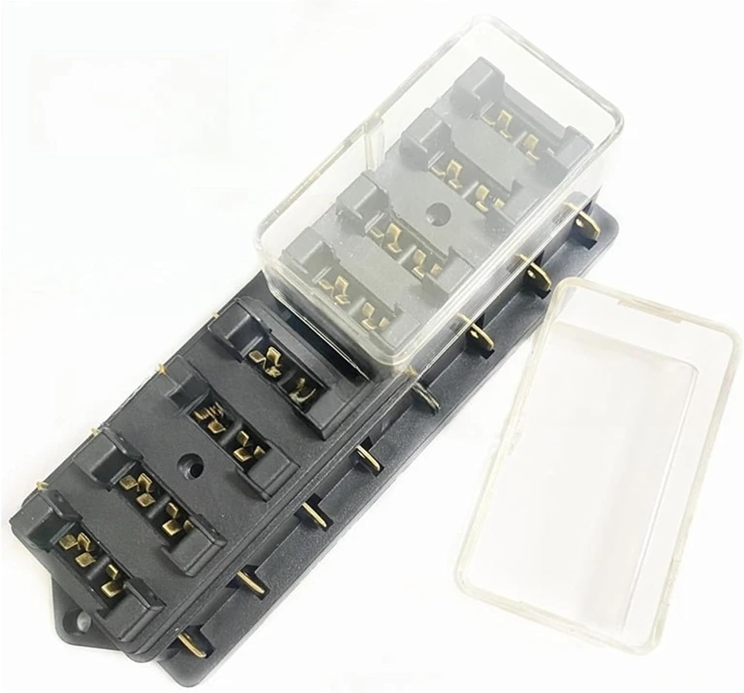 12V / 24V Motorcycles E-Bikes Fuse 6 Way Car Circuit Standard Blade Fuse Box Block Holder Fuse