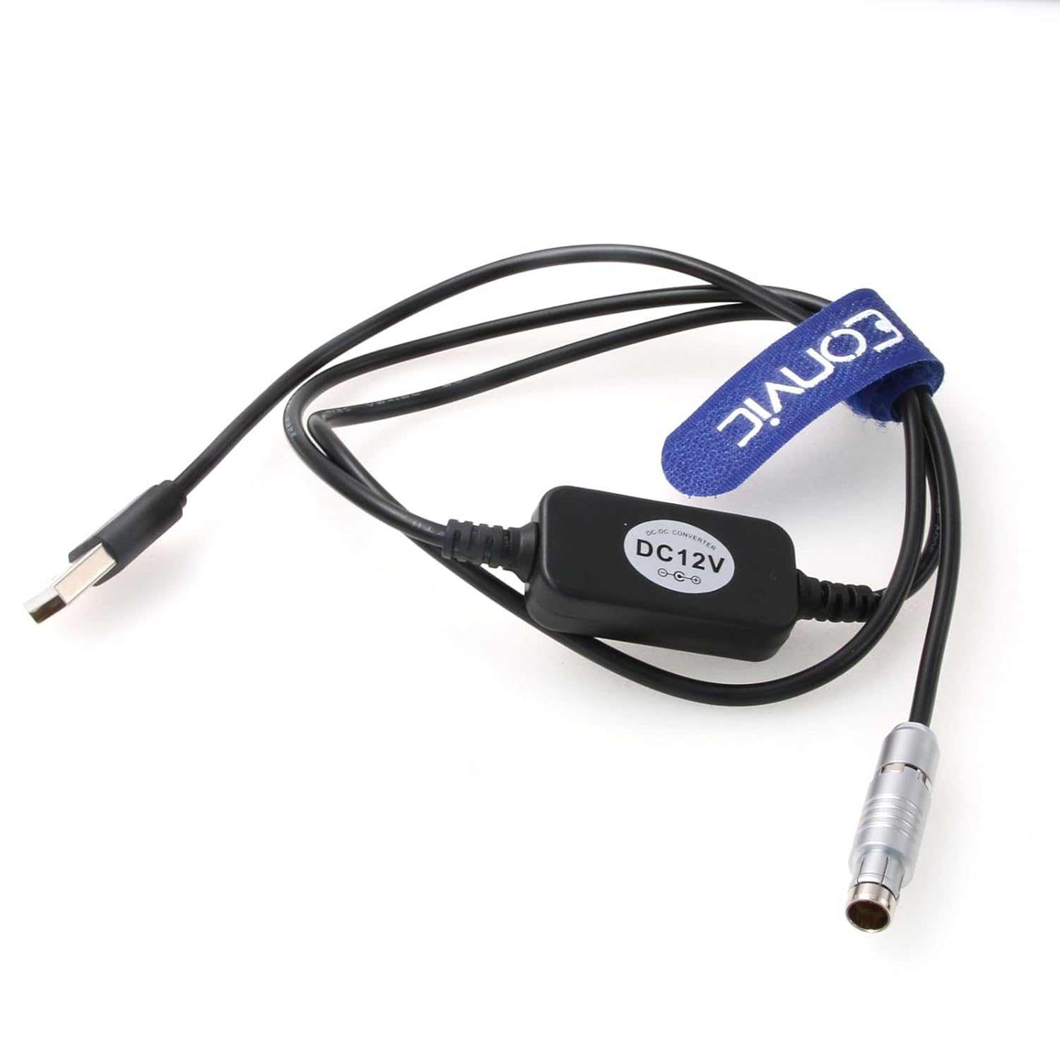 Eonvic 12V Power Cable Fischer 5 Pin Male to USB for GR3 GR5 GPS System Hiper GPS System