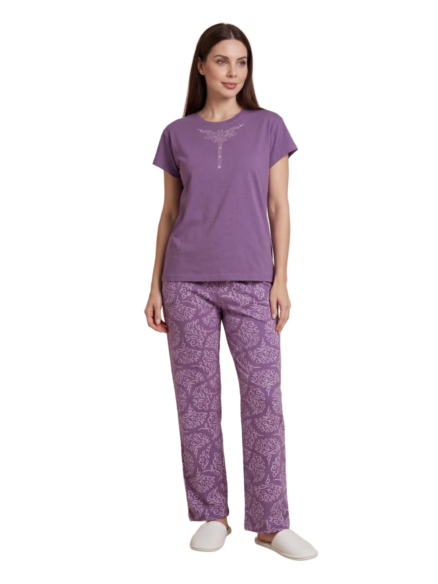 sweet dreams Women's Graphic Printed Pyjama Set-picture-27