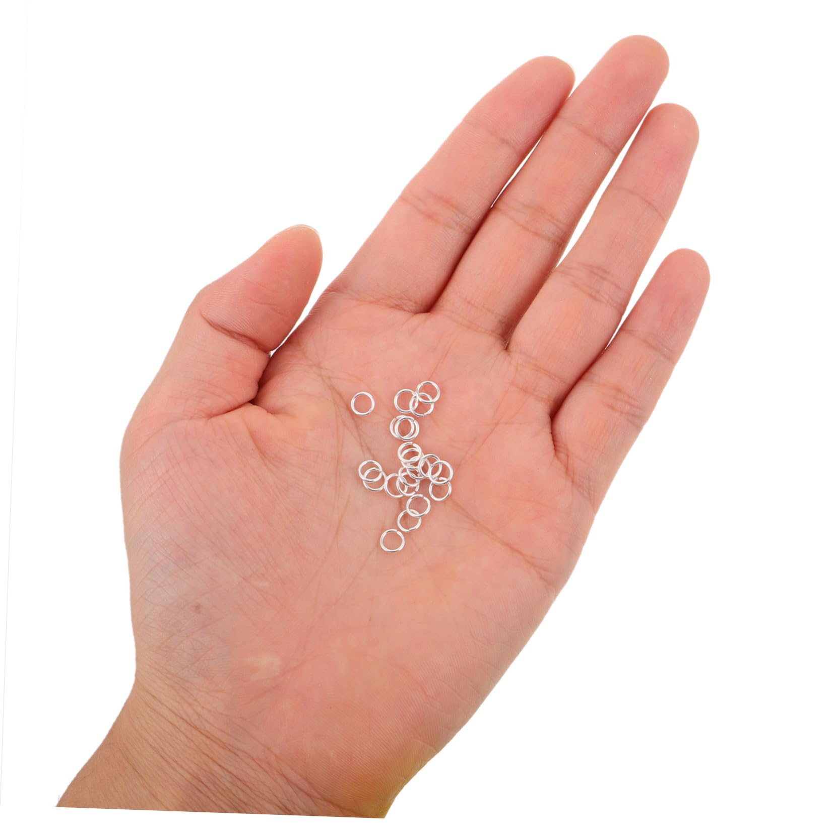 Anillos de Salto Redondos de Plata S925 para Joyería, 15 Piezas