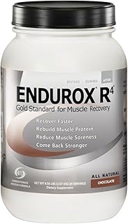 Endurox R4 by PacificHealh - All Natural Post Workout Recovery Drink Mix with Protein + Carbs & Electrolytes - for Faster Recovery, Reduced Soreness & Muscle Rebuilding - 28 Servings (Chocolate)