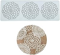 Vista 24 de Moldes de silicona 3D de hojas huecas para chocolate, molde de panal, abeja, caramelo, patrón de flores, molde para fondant, decoración de tartas