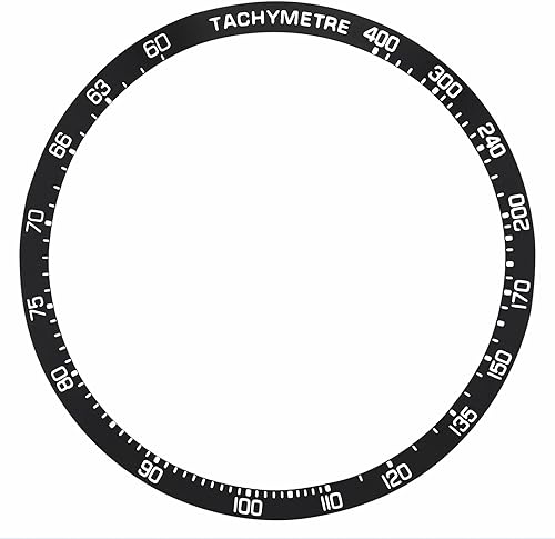 Ewatchparts Inserto de bisel compatible con TAG HEUER CARRERA CV2010 CV2011 CV2013 CV2014 CV2015 CV2017