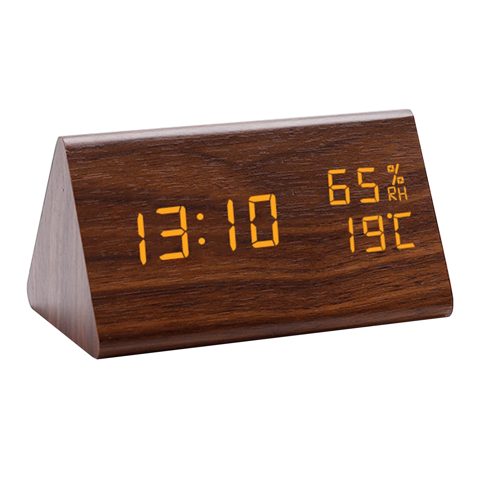 Msioytog Modern LED Clock Digital Alarm Clock Featurings 12/24Hour Format Home Decors Simple Operations Timepiece for Room
