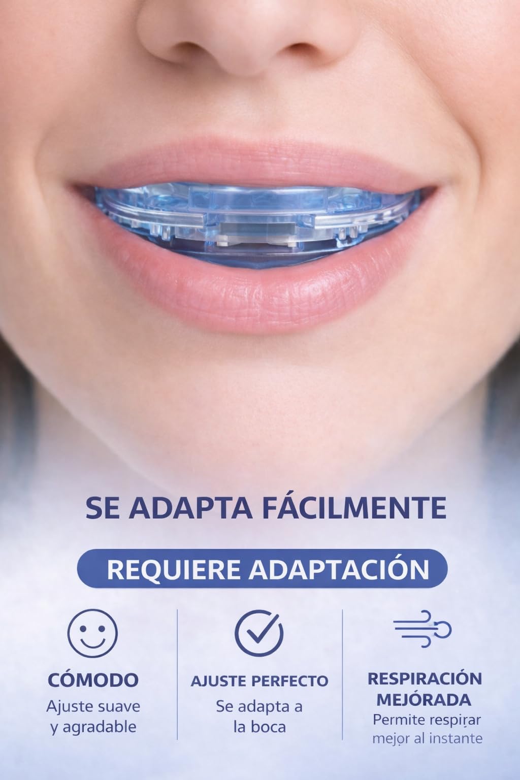 Férula Antirronquidos de Avance Mandibular Revisada por Higiénista Dental- Termoformable- Dispositivo de Avance Mandíbular -Ayuda a Reducir los Ronquidos, Guía Diseñada por Higiénista.