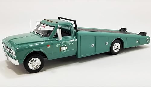 1967 Chevy C-30 Rampa Camión Green Holley Speed Shop Edición limitada a 200 piezas en todo el mundo 118 Modelo de coche fundido a presión por Acme