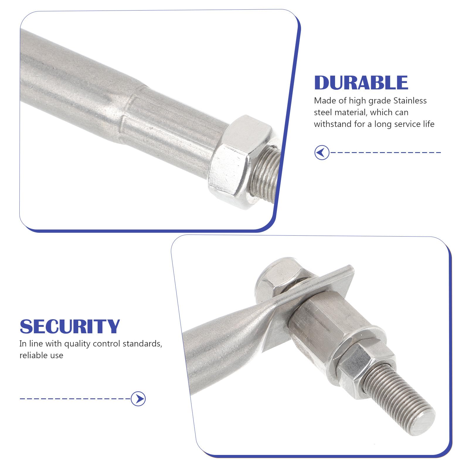 Abaodam Timone Sterzante di Sterzo Resistente All’usura Regolabile in Inox Accessorio Barca per Fuoribordo 40hp per Riparazione e Marittima