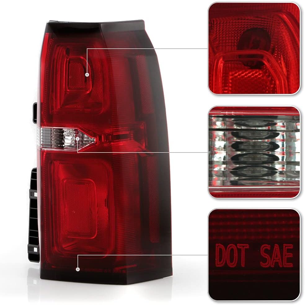ACANII - For 2015-2020 Chevy Tahoe Suburban OE Style LED Tail Light Brake Lamp Assembly Replacement - Passenger Side