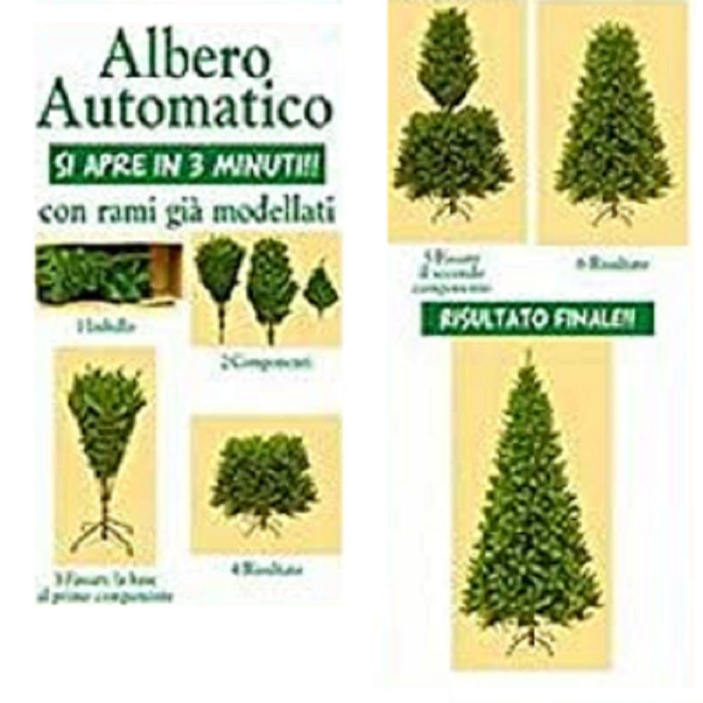 Arbre de Noël Réaliste Feuilles PVC PE Superépais Vert Ouverture Rapide 210 cm - 2971 Branches