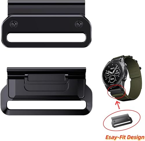 Miniatura 9 de Adaptador QuickFit de 0.866 in para correa de reloj compatible con Garmin Fenix 5Fenix 5 PlusFenix 6Fenix 6 ProFenix 7Approach S62Quatix 6