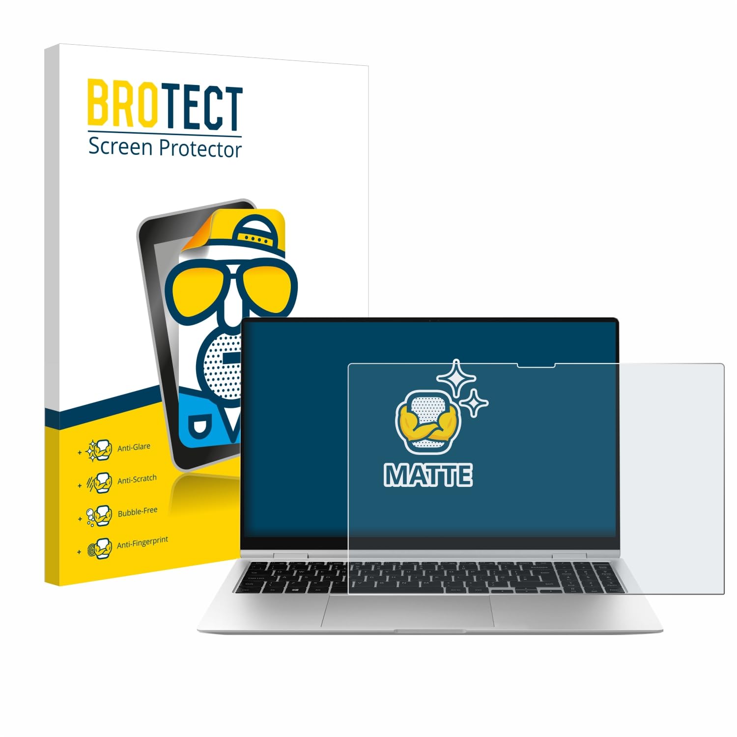 BROTECT Protector Pantalla Anti-Reflejos para Samsung Galaxy Book2 Pro 360 15.6" Película Mate Anti-Huellas
