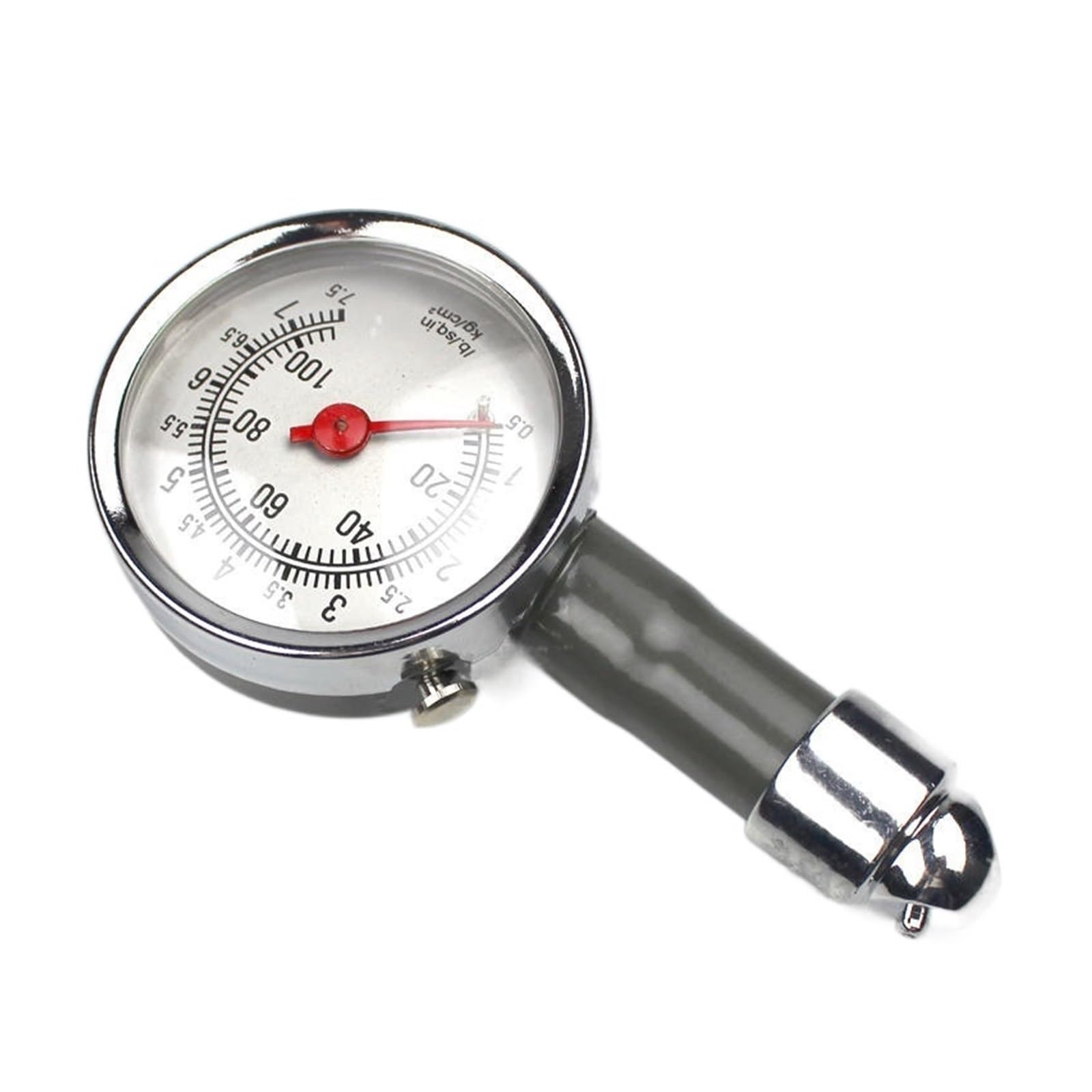 Manomètre, Manomètre de pression des pneus à cadran en acier inoxydable, double échelle 0-100 PSI for voiture, moto, camion(Set 2)