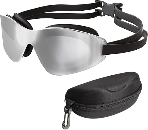 Tripsky Gafas de natación, gafas de natación polarizadas sin montura para adultos, hombres, mujeres y jóvenes