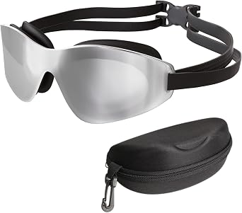 Tripsky Swim Goggles, Rimless polarized swimming goggles for Adult Men Women Youth