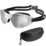 Tripsky Swim Goggles, Rimless polarized swimming goggles for Adult Men Women Youth