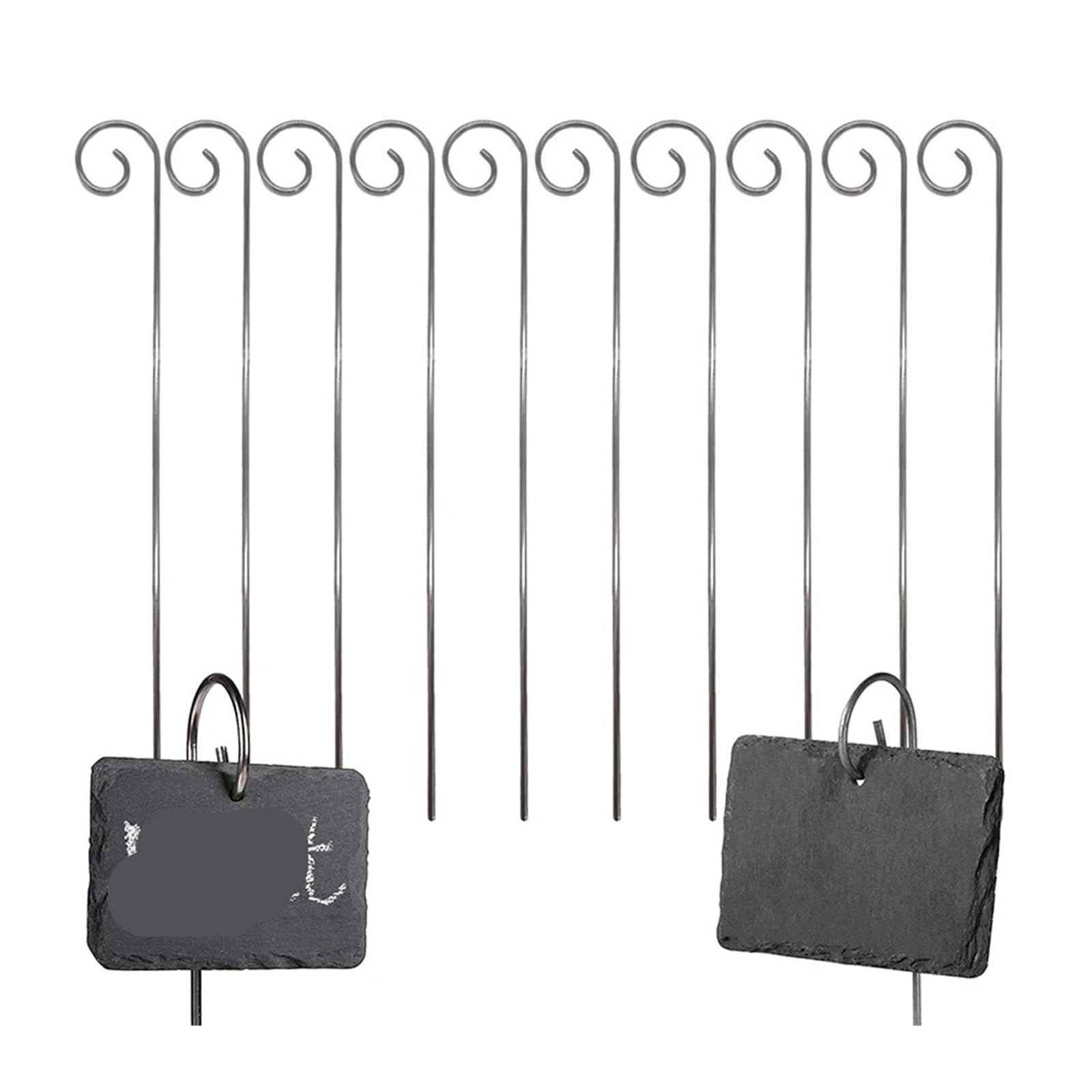 10 Pflanzenetiketten aus Metall, 30 cm, for den Garten