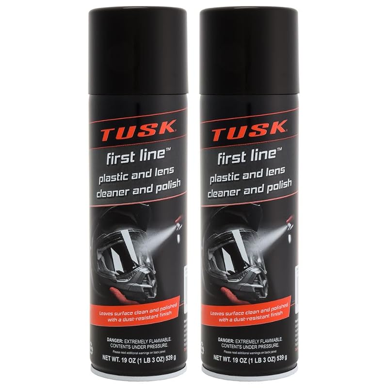 Limpador e Polidor para Plásticos e Lentes TUSK First Line, 2 frascos de 532 g