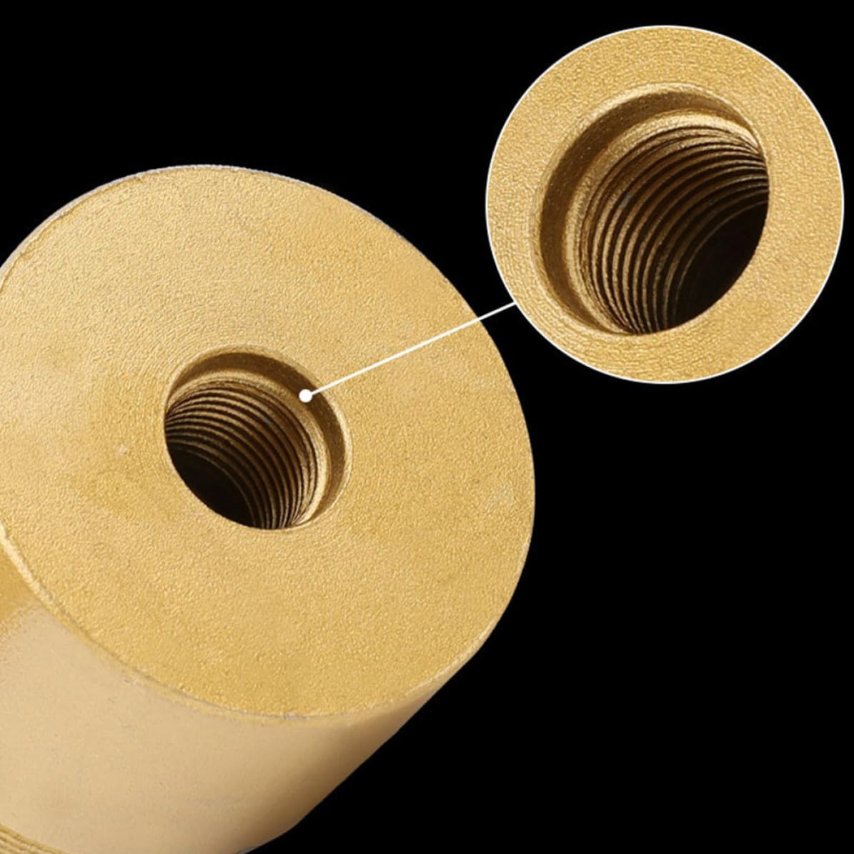 Holzspaltbohrer Brennholzspalter mit Titanbeschichtung, Gold