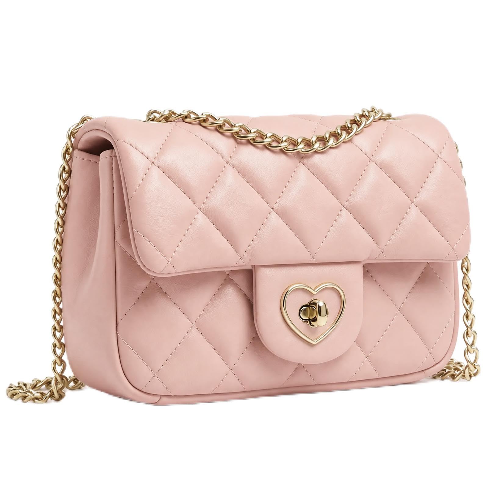 Girls Crossbody Purse, Heart-Shaped Lock, Gift for Teens