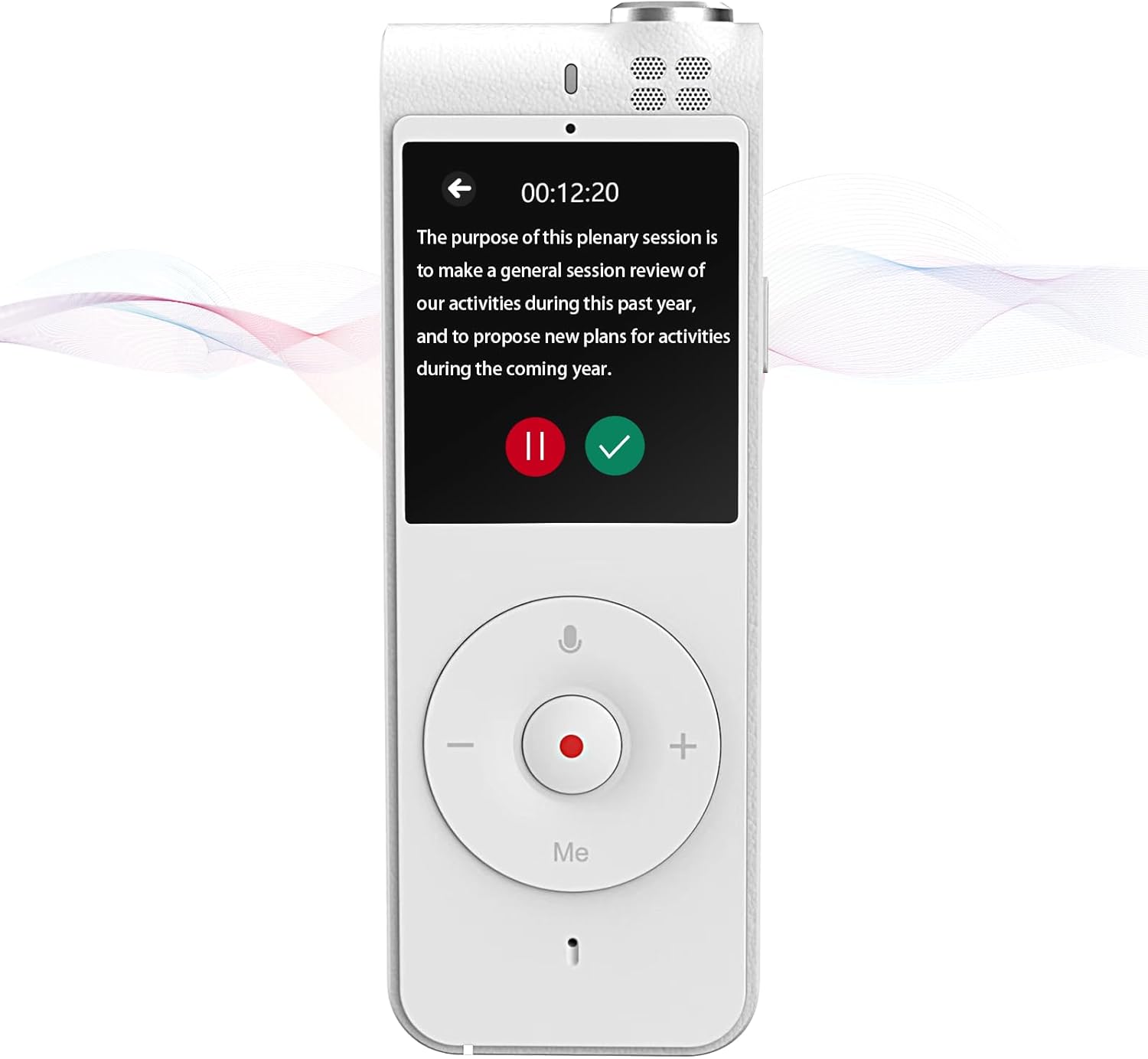 REMO Digital Voice Recorder with Playback - Voice to Text Recorder with Voice Translation & Transcription, Audio Recorder, Translator Device, No Subscription Needed, for Lectures Meetings