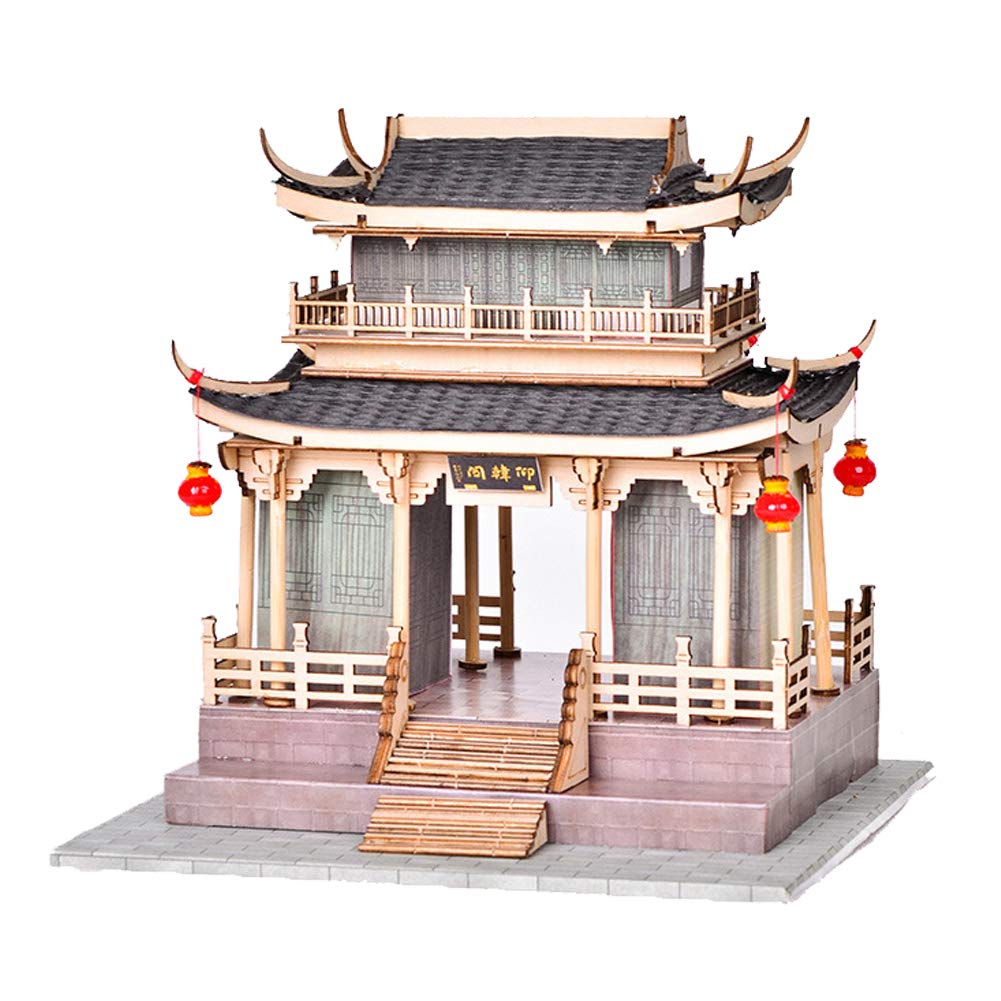 Cjeuxnr DIY Miniatur-Puppenhaus – Japanischer Nudelladen, 20x19x19.2 Cm, Mit LED