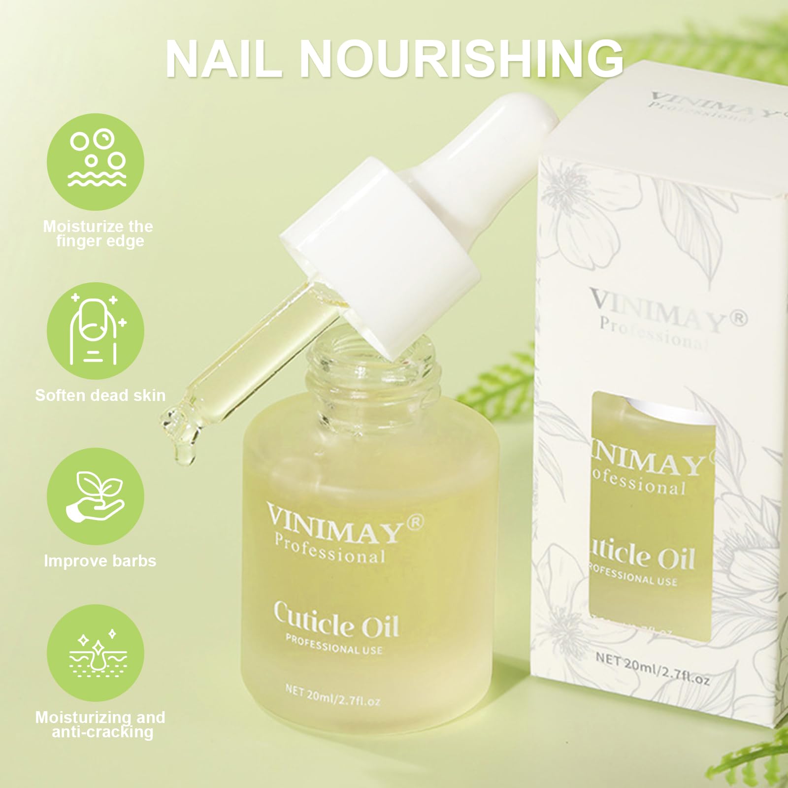 20ml Olio per Unghie e Cuticole,Cura Delle Unghie Olio,riparazione per unghie Fragili olio,Nutre,Rafforza e Idrata le Cuticole e Unghie,Cura per Mani e unghie