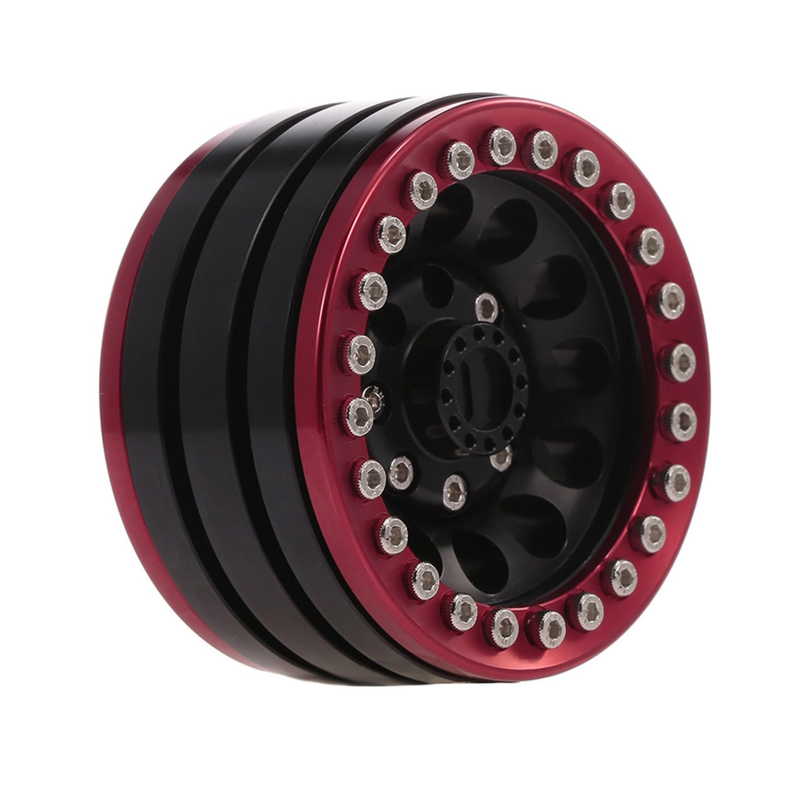 Lot de 4 jantes de voiture en métal 4,8 cm adaptées pour voiture à distance 1/10 modifiée