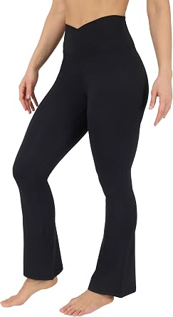 Yogalicious Womens Flare Legging Crossover High Waisted Squat Proof Bootcut Yoga Pant 29"/31.5"