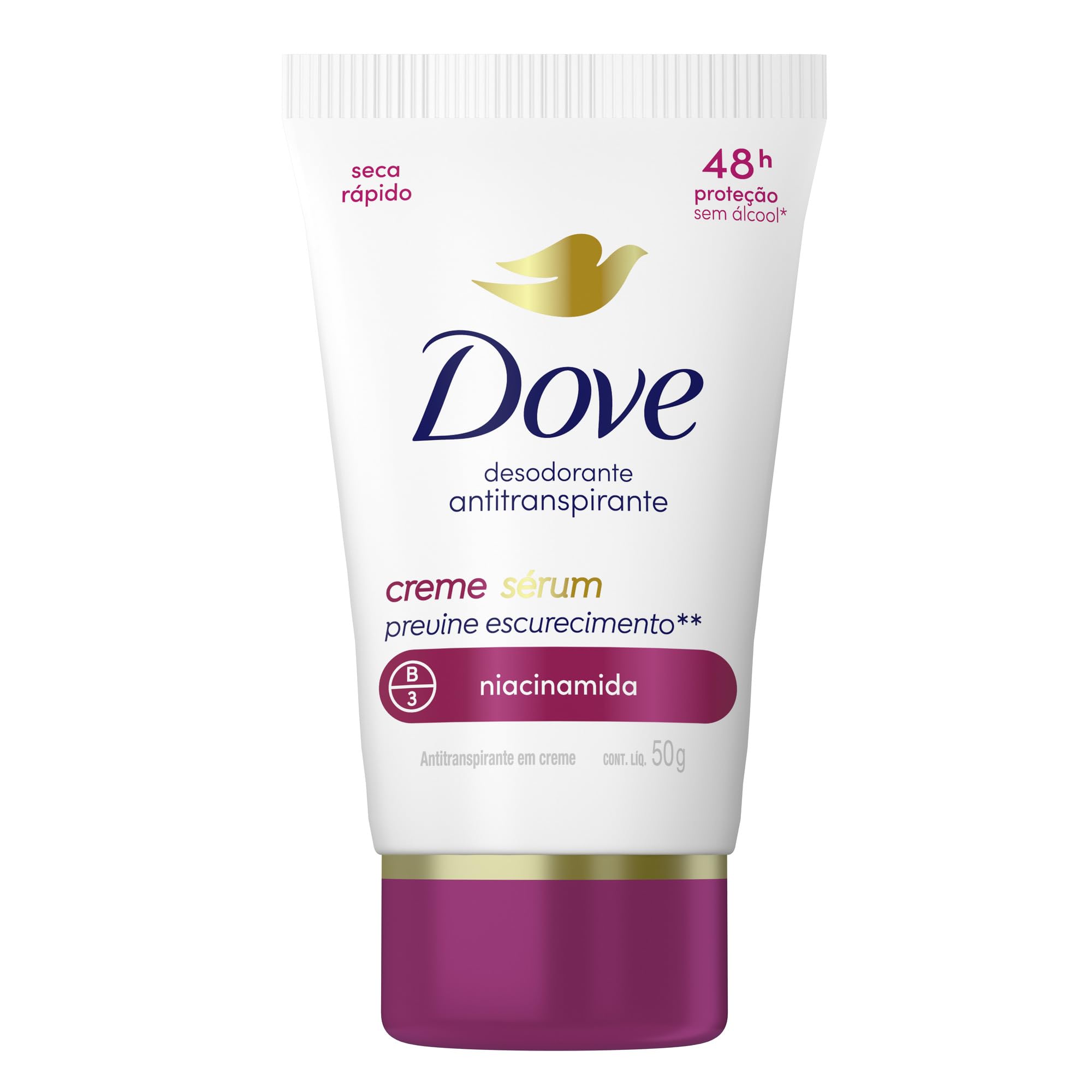 Dove Desodorante Antitranspirante em Creme Previne Escurecimento 50 G ...
