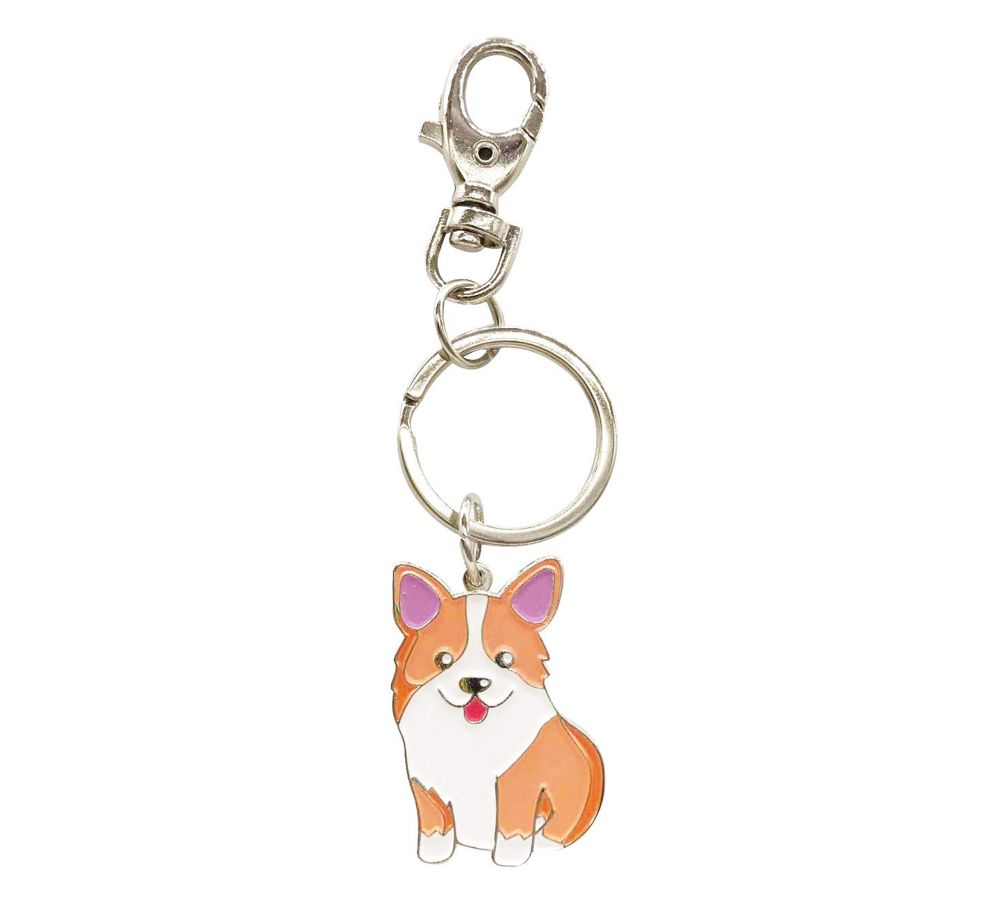 Welsh Corgi Dog Keychain - Corgi Keyring- Corgi Bag Charm - Dog Tag - Gifts for Dog Lover
