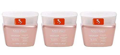 Tec Italy - 3 unidades para el cuidado del cabello Lumina Forza Colore Rojo/Rojo - 9.88 oz
