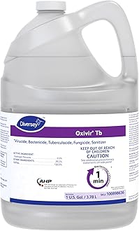 Diversey 100898636 Tb One-Step Liquid Disinfectant Cleaner, Hospital Grade Accelerated Hydrogen Peroxide AHP, No Fragrance Added, Ready-to-Use, 1-Gallon