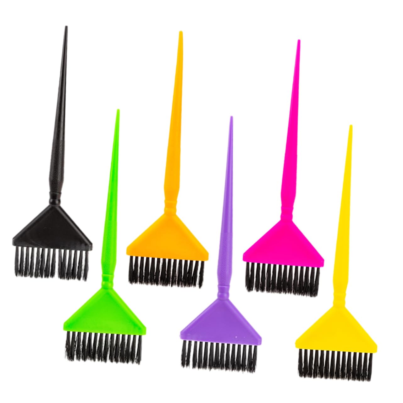 IWOWHERO 6Pcs Hair Dye Tools Hair Tinting Brushes for Salon Home Use Durable Easy Application Highlighting Coloring