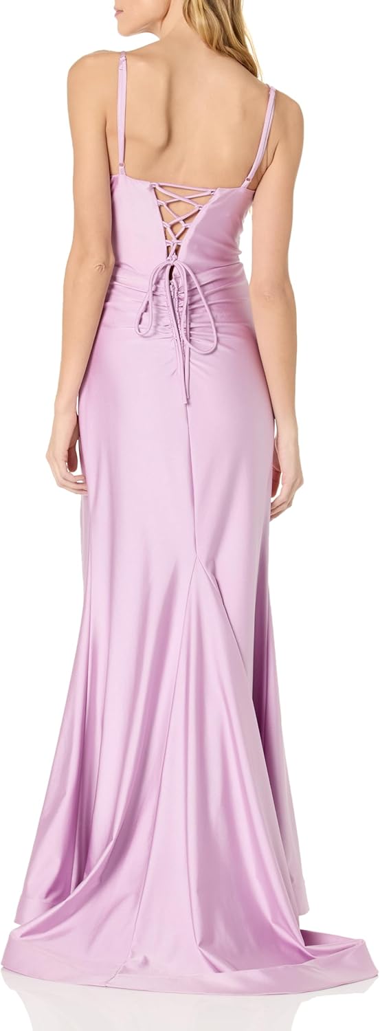 Speechless Womens Sleeveless Maxi Trumpet Party Dress